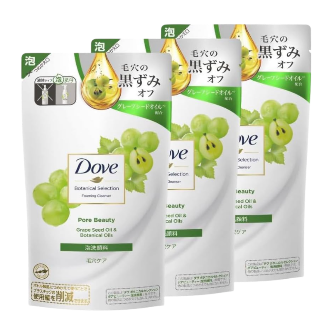 Dove Botanical Pore Beauty Foam Wash Refill x 3