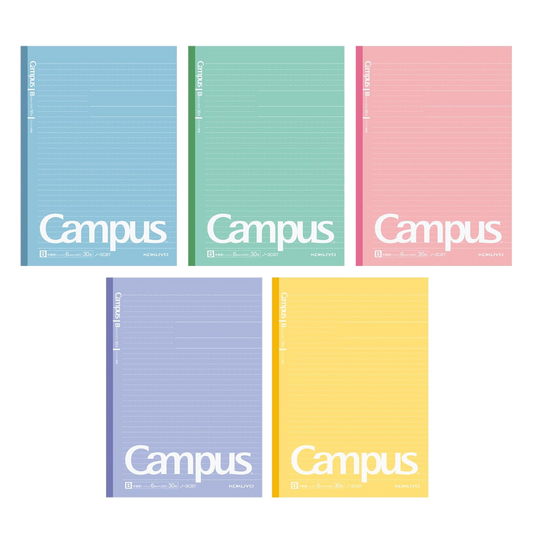 Kokuyo Campus – Caderno B5 Pauta Pontilhada (5 cores)