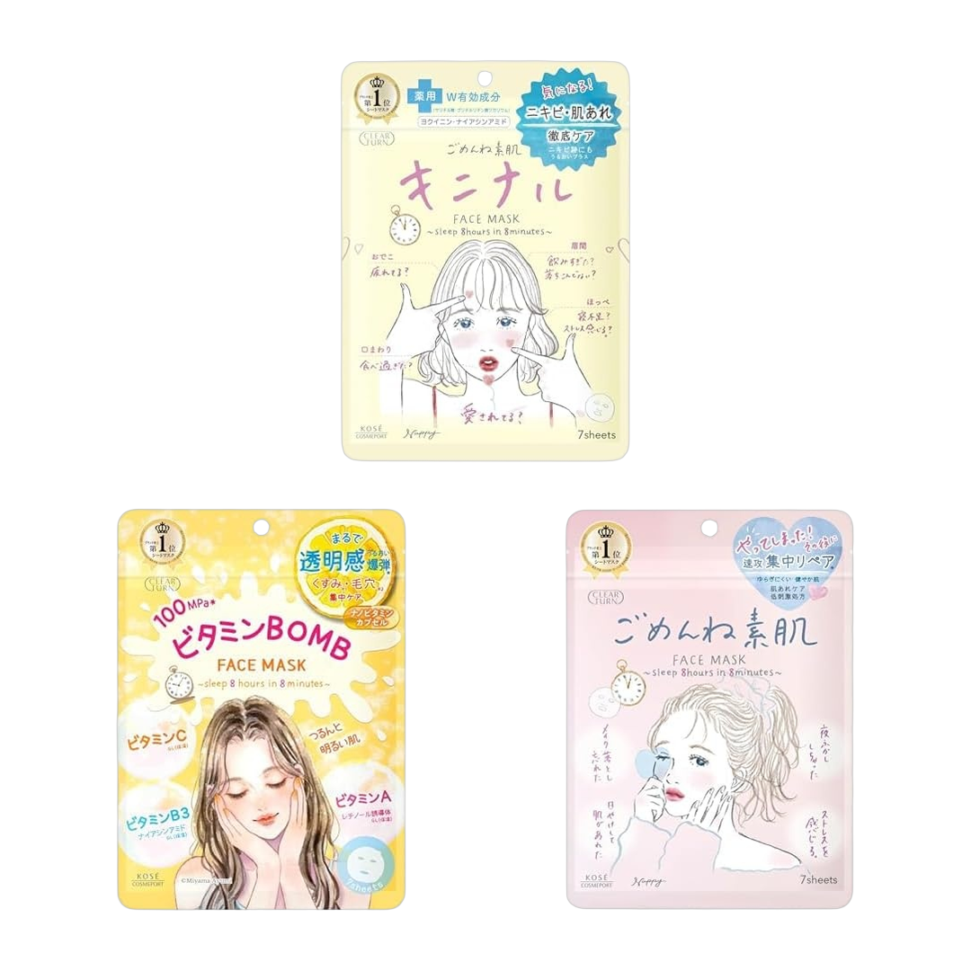 Clear Turn Mascara Facial em Folha