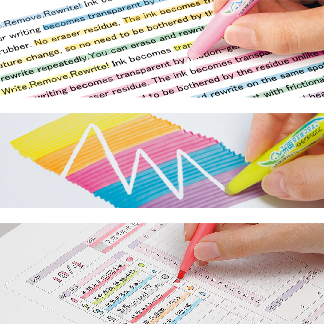 Marca-texto PILOT Friction Light – 6 cores naturais