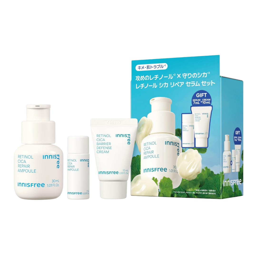 Innisfree Retinol CICA Repair Serum Set - Sérum Anti-idade com Centella