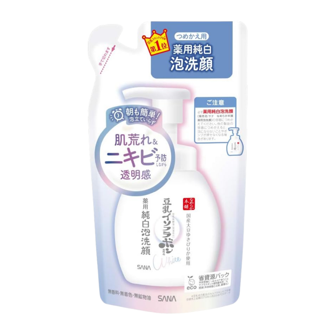 Nameraka Honpo Espuma de limpeza facial medicada (refil) 180 ml