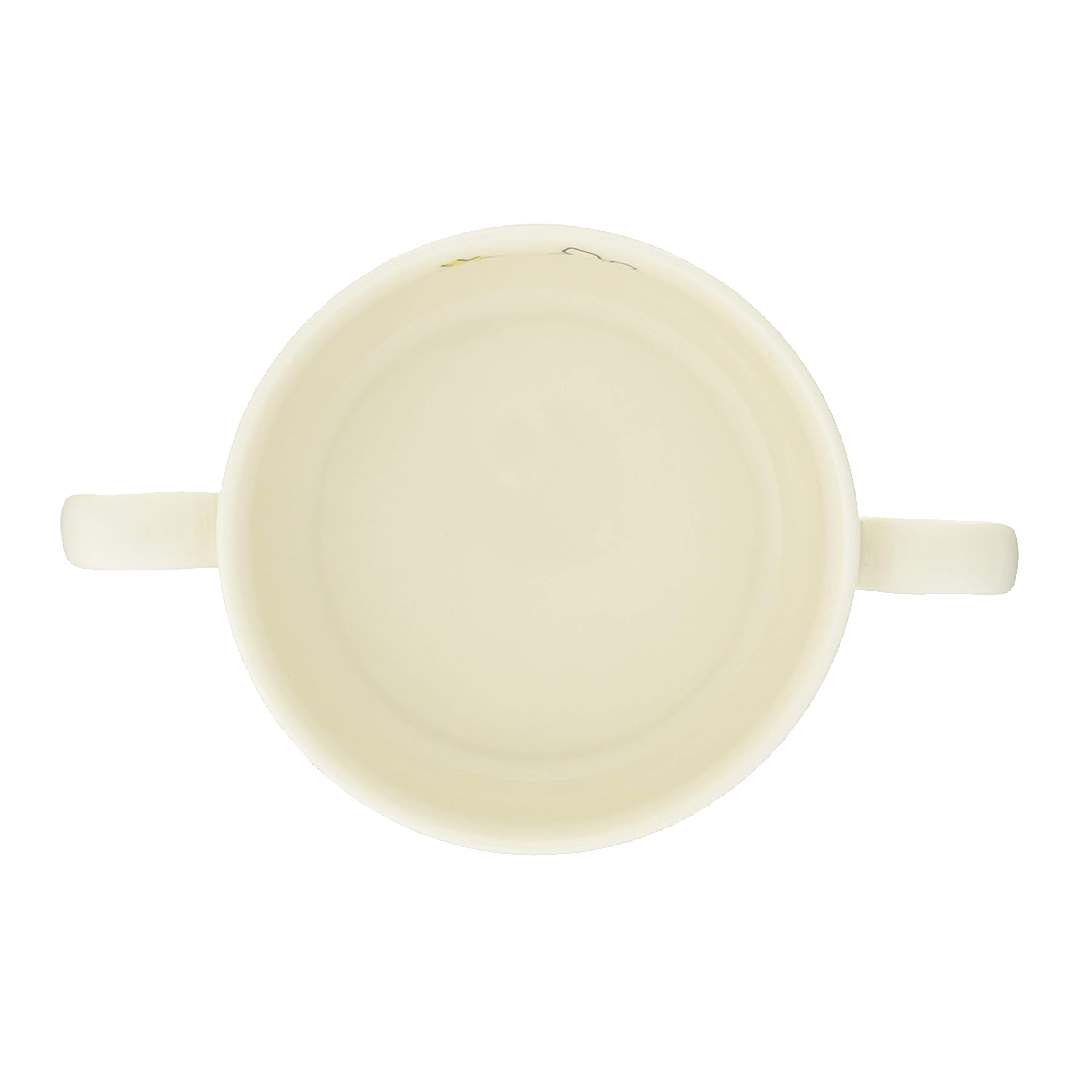 Tigela de Sopa Snoopy com Alça Dupla – Peanuts (Porcelana, 210 ml)