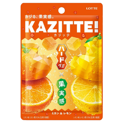 Lotte Kazitte – Bala de Gelatina Tangerina & Limão 80 g