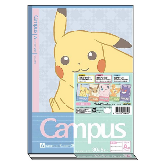 Showa Note – Caderno Pokémon B5 Pauta Pontilhada (60 folhas)