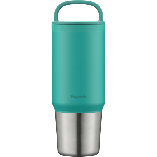 Garrafa Térmica 800ml Peacock com Alça e Tampa de Rosca – Inox