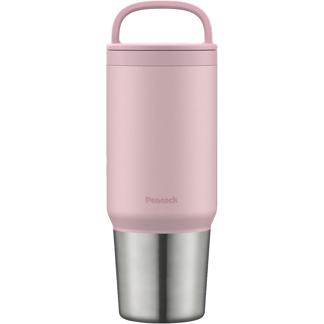 Garrafa Térmica 800ml Peacock com Alça e Tampa de Rosca – Inox