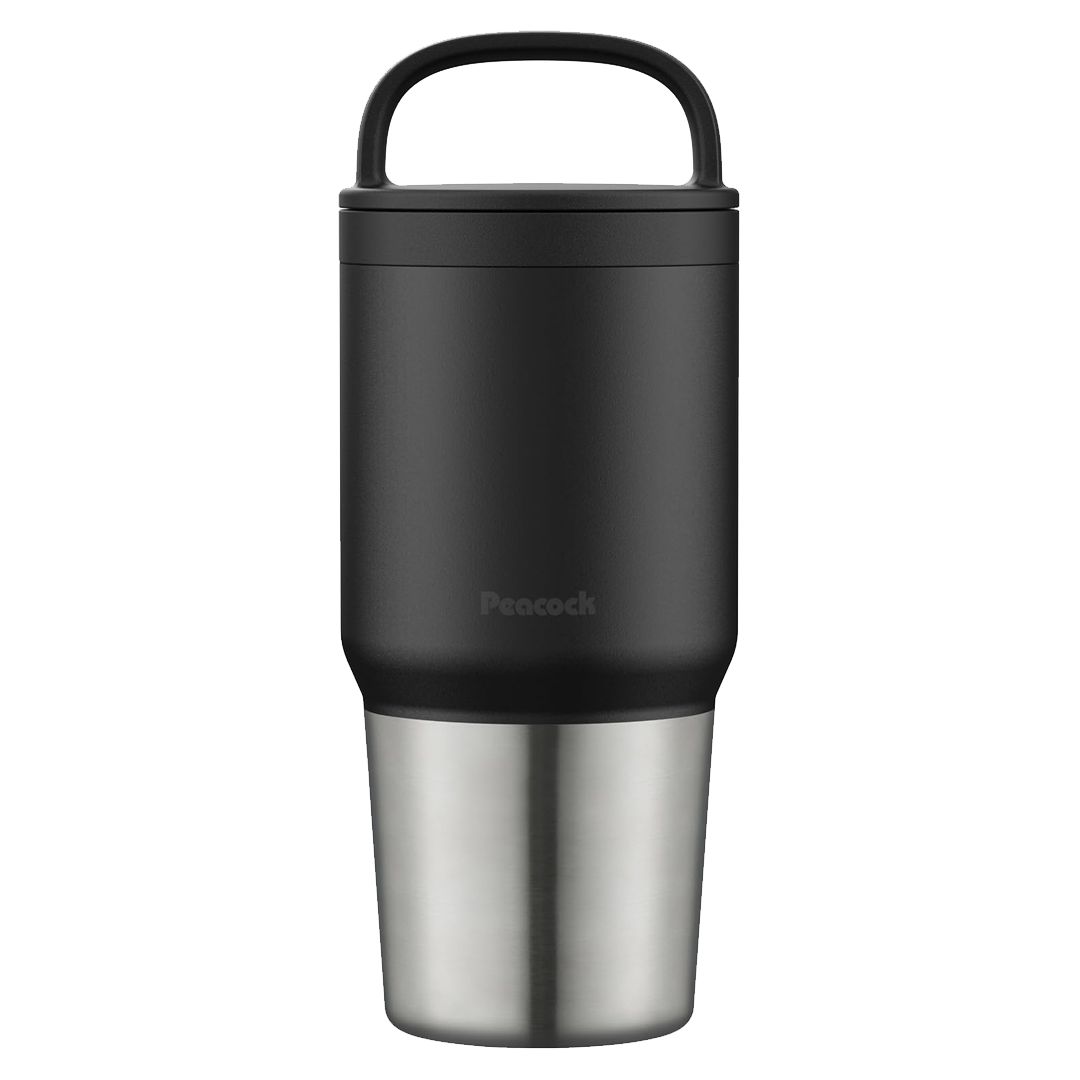 Garrafa Térmica 600ml Peacock com Alça e Tampa de Rosca – Inox