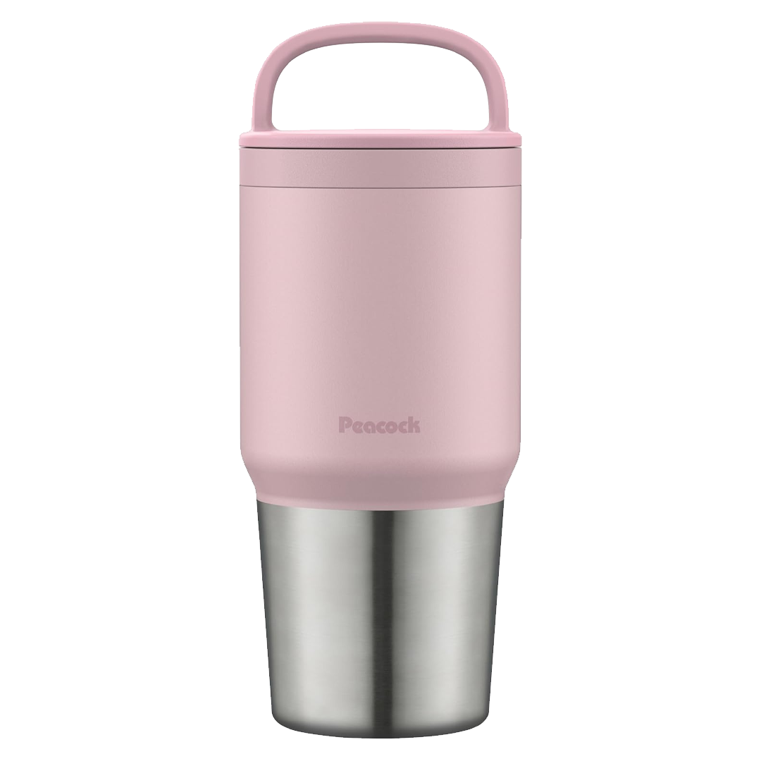 Garrafa Térmica 600ml Peacock com Alça e Tampa de Rosca – Inox