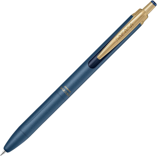 Caneta Gel Zebra Sarasa Grand 0.5 mm – Corpo Metálico Fosco