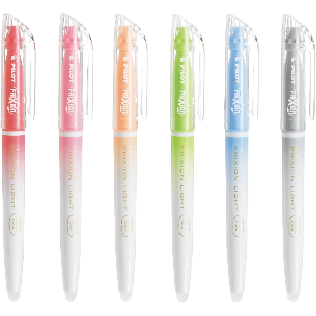 Marca-texto PILOT Friction Light – 6 cores naturais