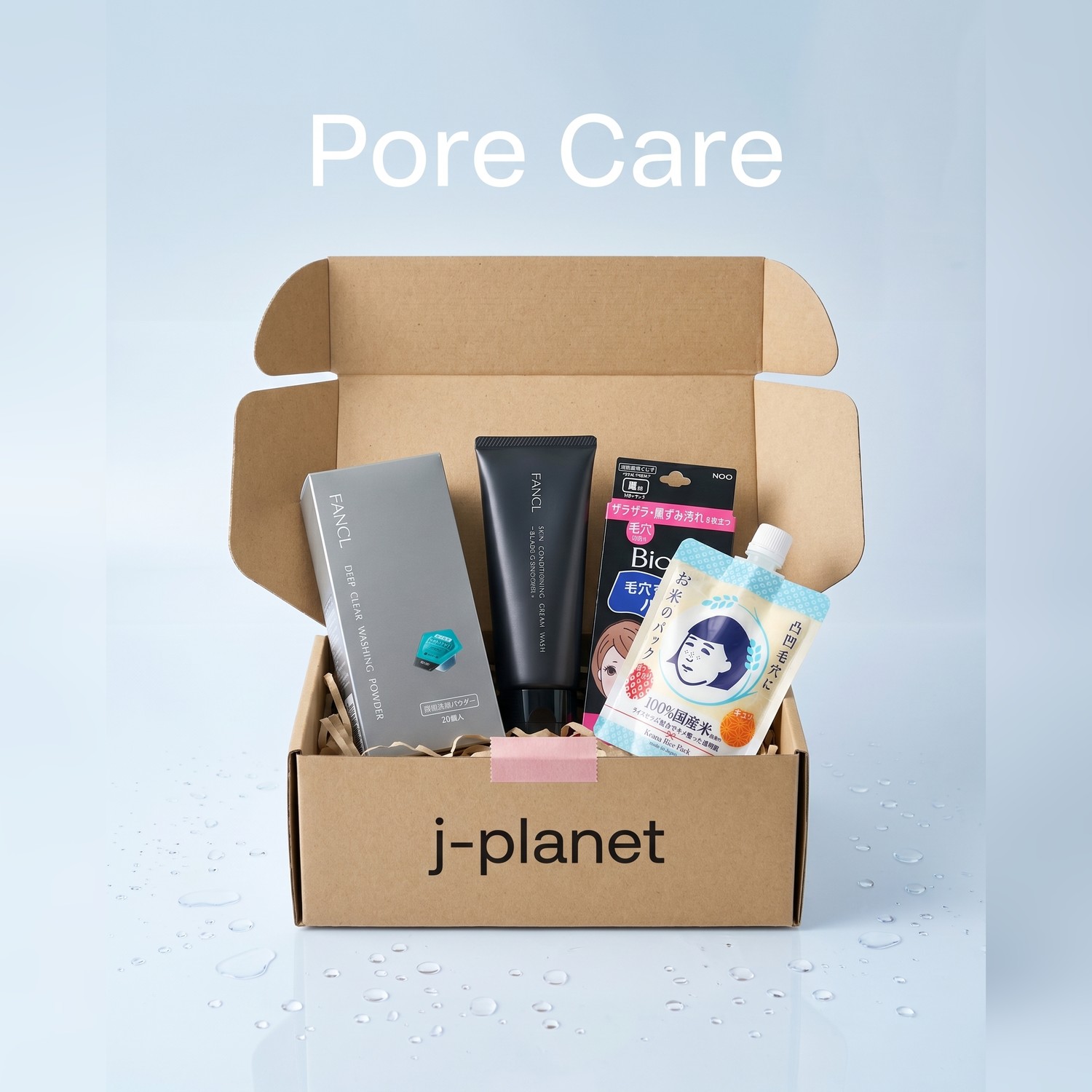 Kit Cuidado de Poros - Limpeza Profunda Japonesa (FANCL, Bioré, Keana)