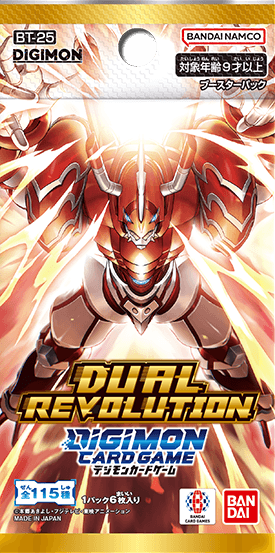 Digimon Card Game BT-25 'Dual Revolution' — 2 Booster Boxes (48 pacotes, versão japonesa)
