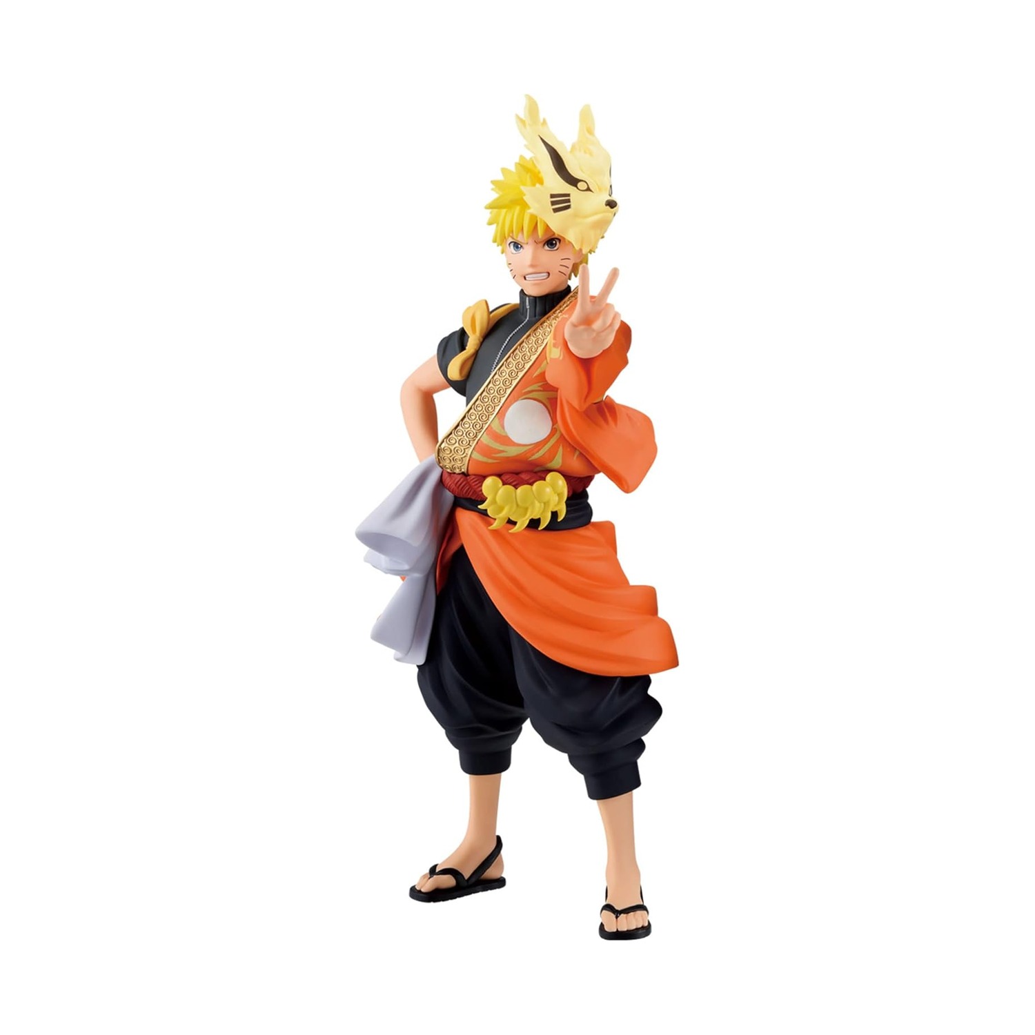 NARUTO Shippuden Uzumaki Naruto (Traje Comemorativo de 20 Anos do Anime) — Estátua Colecionável Banpresto (aprox. 16 cm) [Sob encomenda]