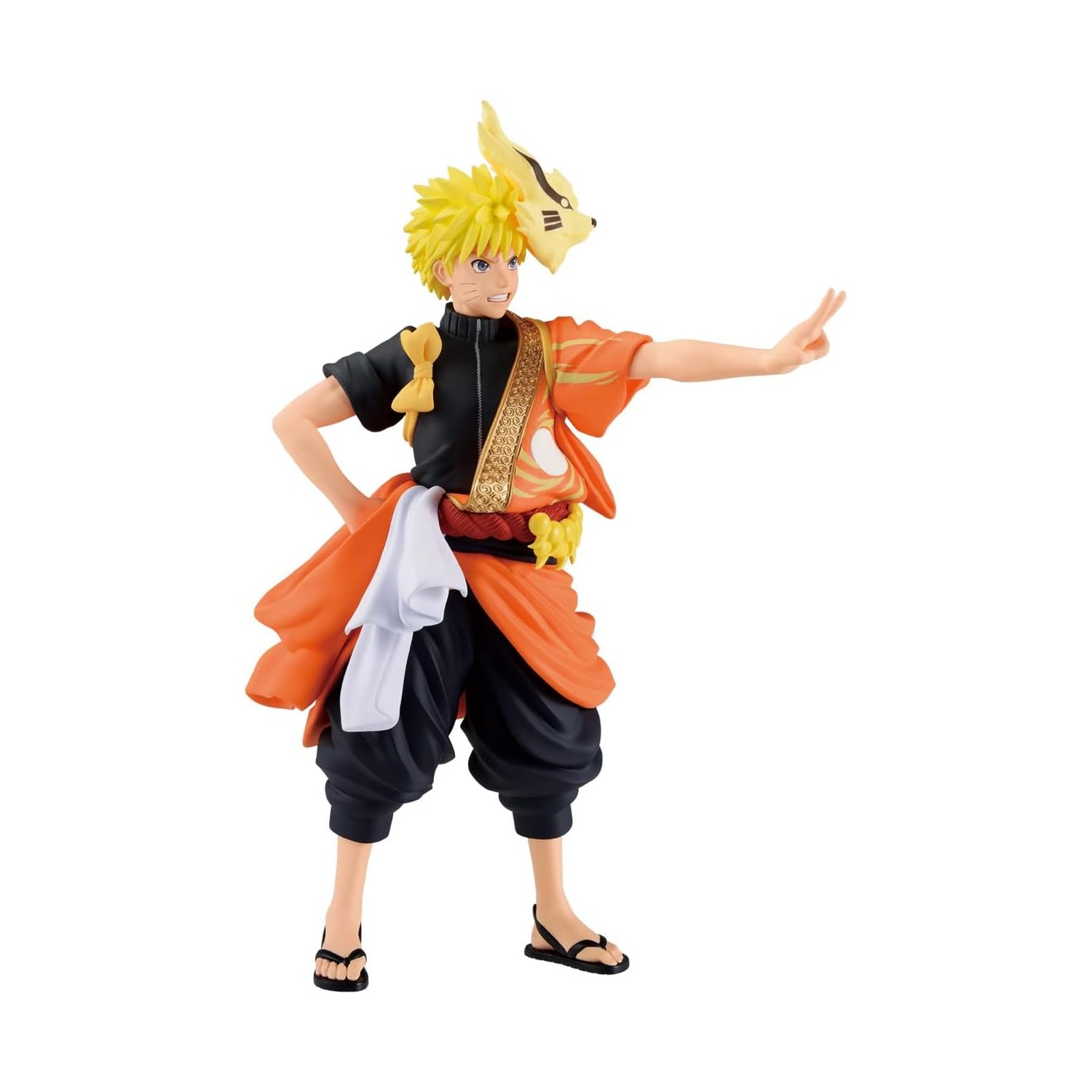 NARUTO Shippuden Uzumaki Naruto (Traje Comemorativo de 20 Anos do Anime) — Estátua Colecionável Banpresto (aprox. 16 cm) [Sob encomenda] — imagem 5
