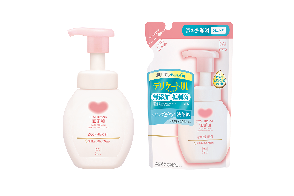 Cow Brand Mutenka Sabonete Facial em Espuma (Pele Sensível) 160mL