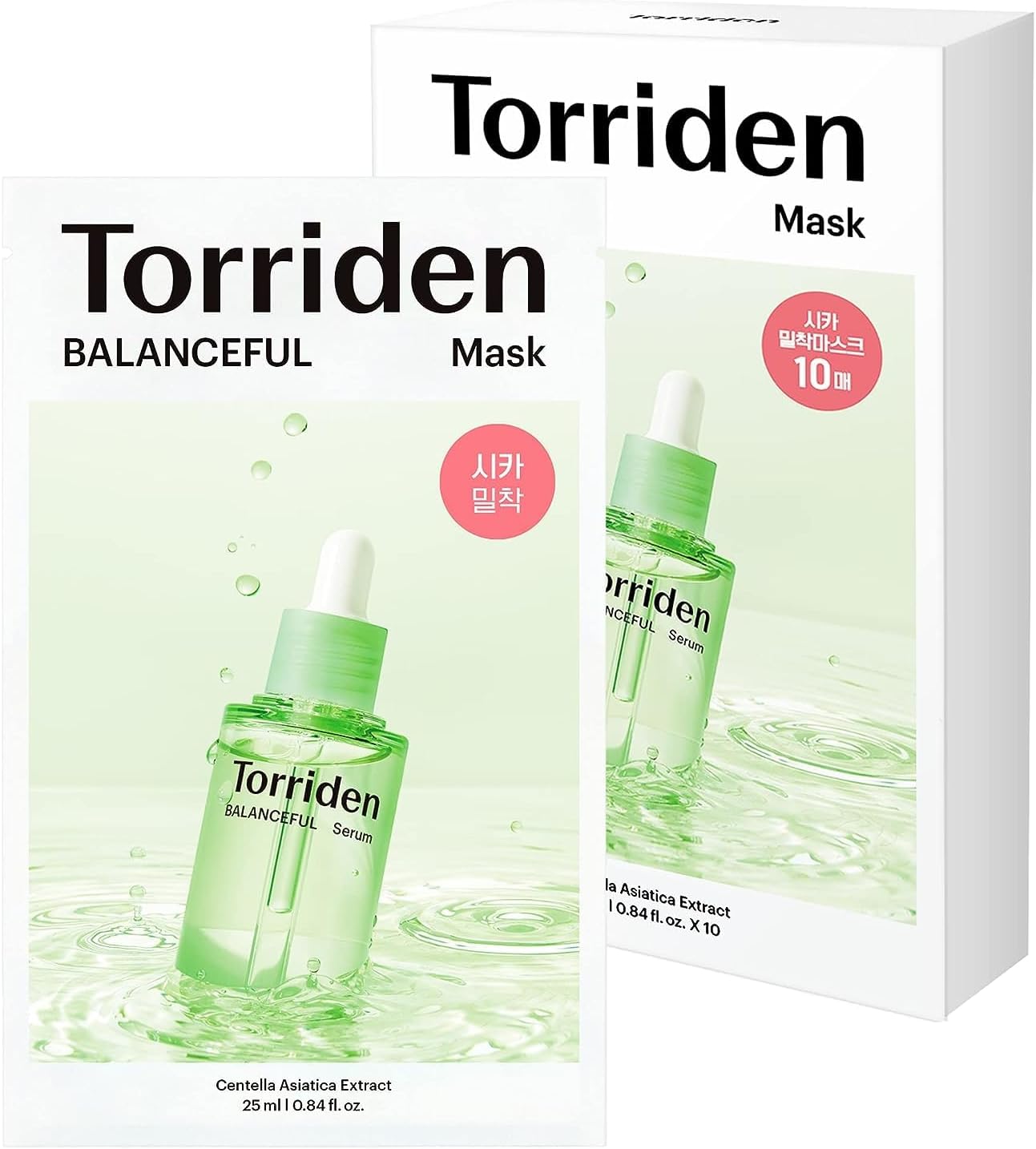 Torriden Balance Full Máscara Facial Cica Calmante — 10 unidades
