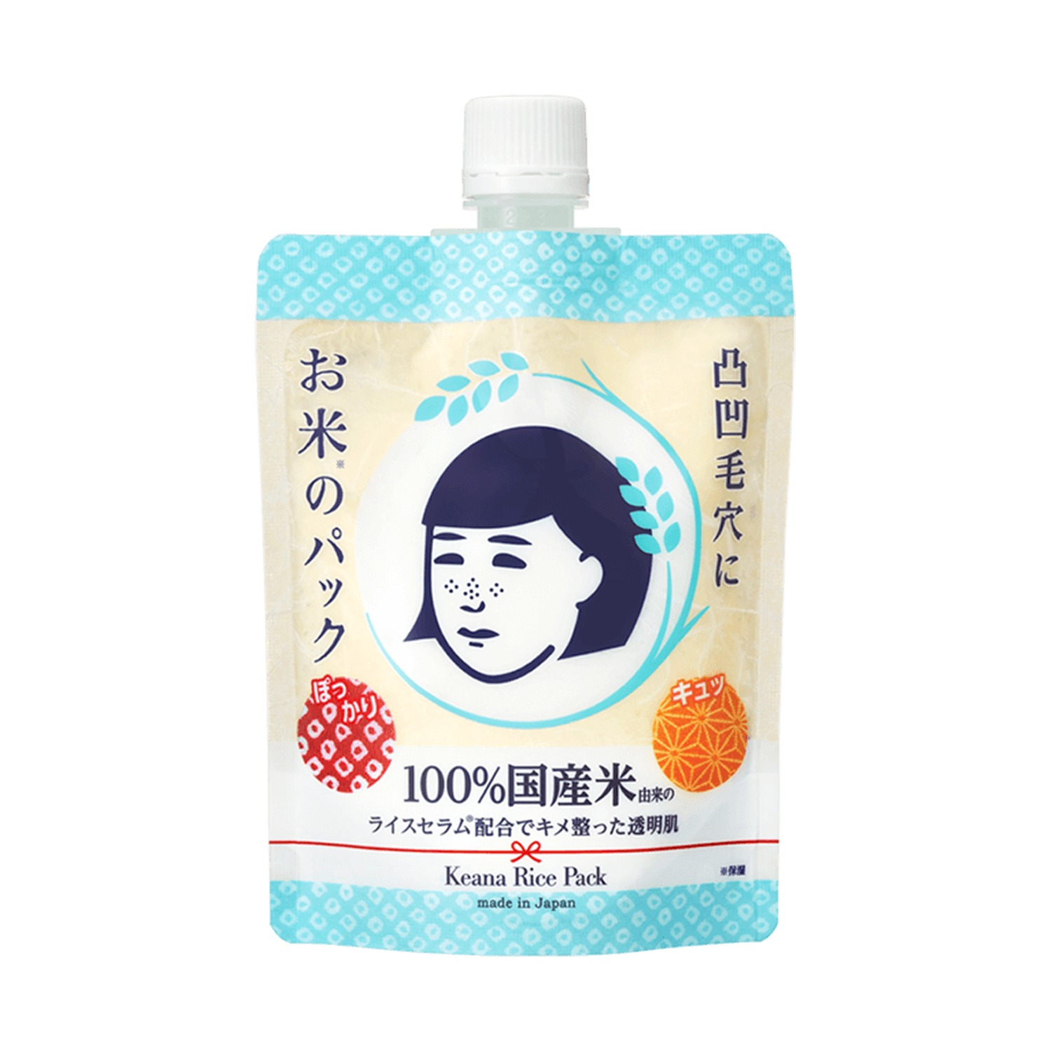 Keana Nadeshiko Máscara de Lavar de Arroz (Rice Pack) 170g
