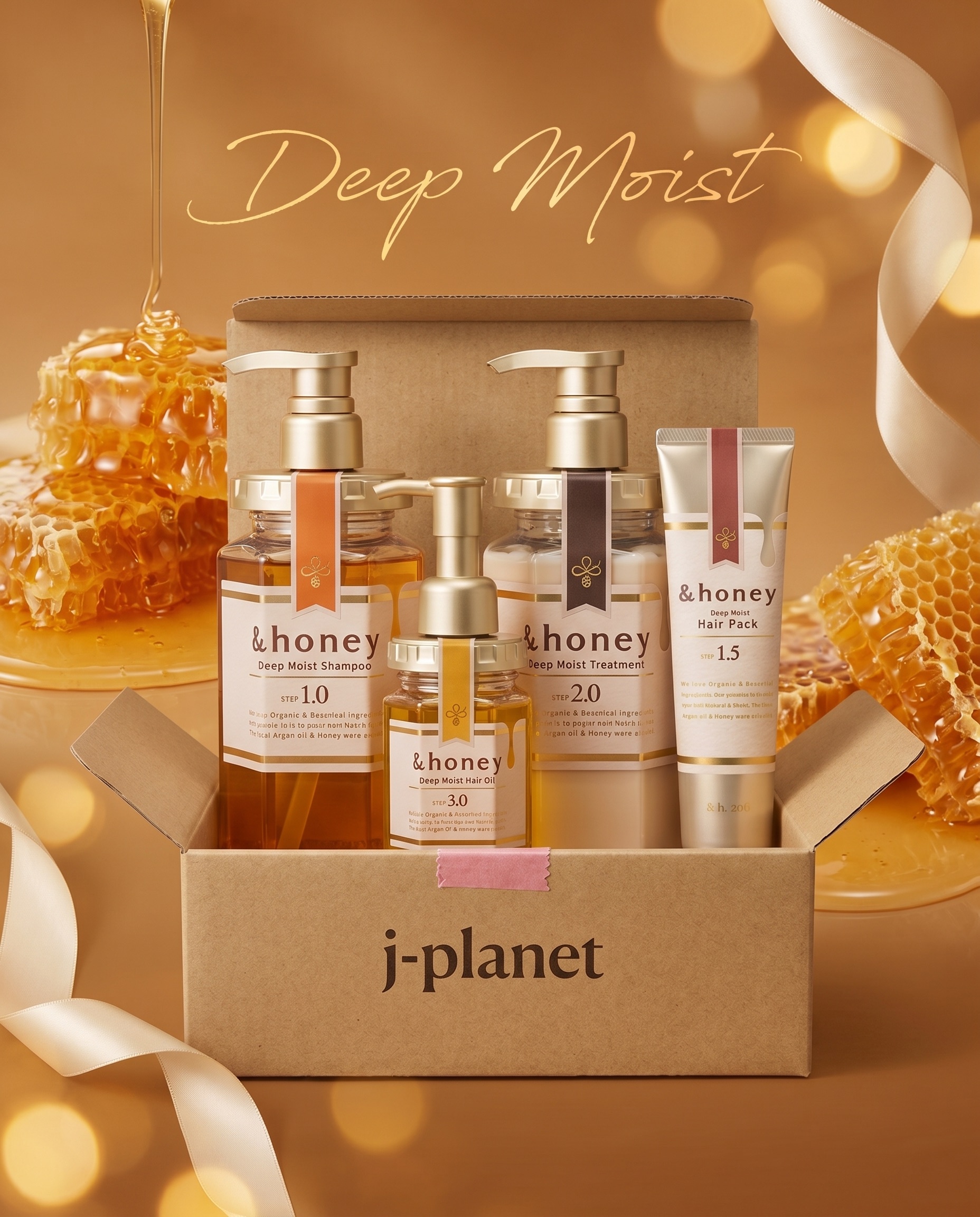 Kit &honey Deep Moist - Hidratacao & Nutricao Premium (4 passos)