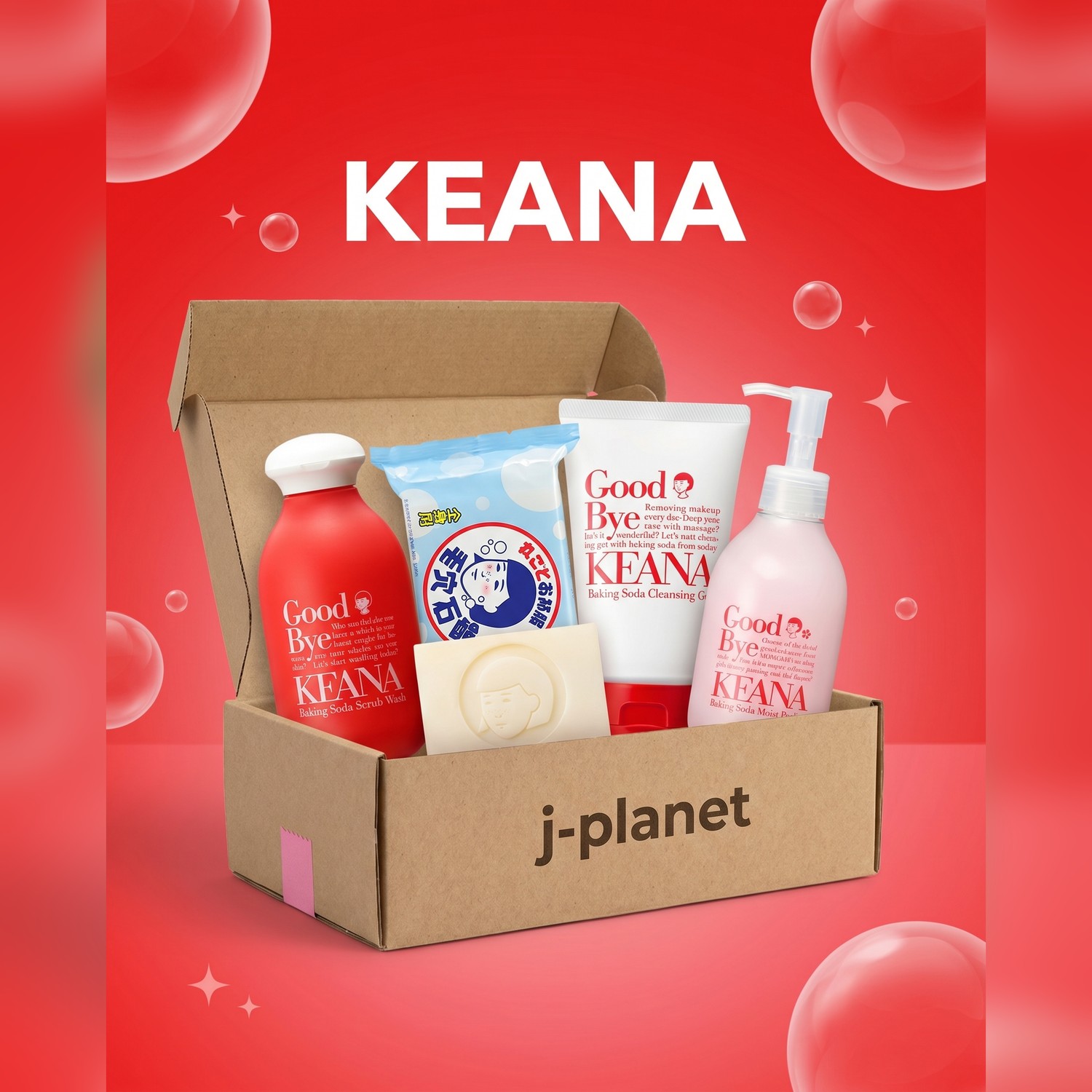 Kit Keana Nadeshiko Bicarbonato - Cuidado de Poros Completo