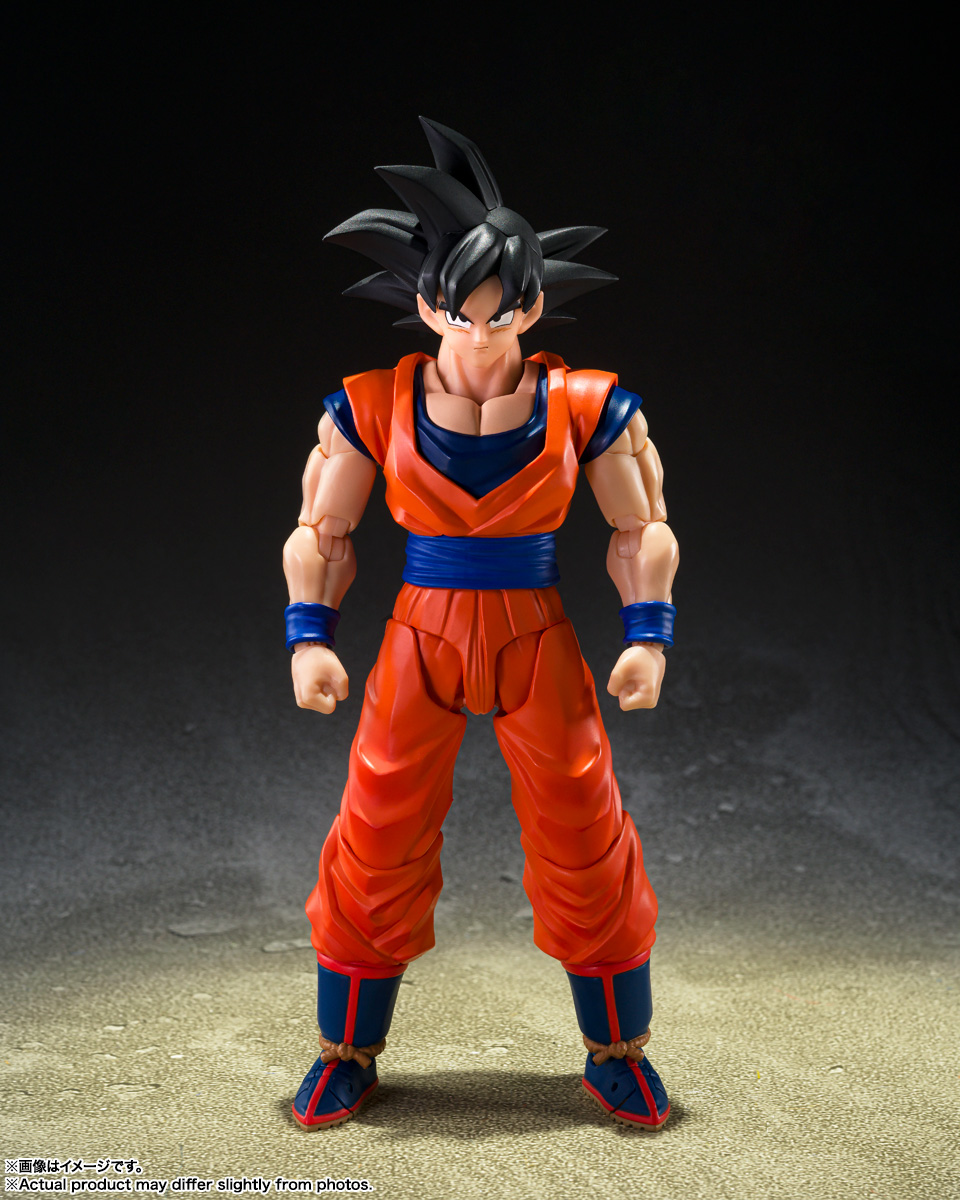 Dragon Ball Z S.H.Figuarts Son Goku -Kind-Hearted Saiyan- — Action Figure Articulada Bandai Tamashii Nations (14,5cm)