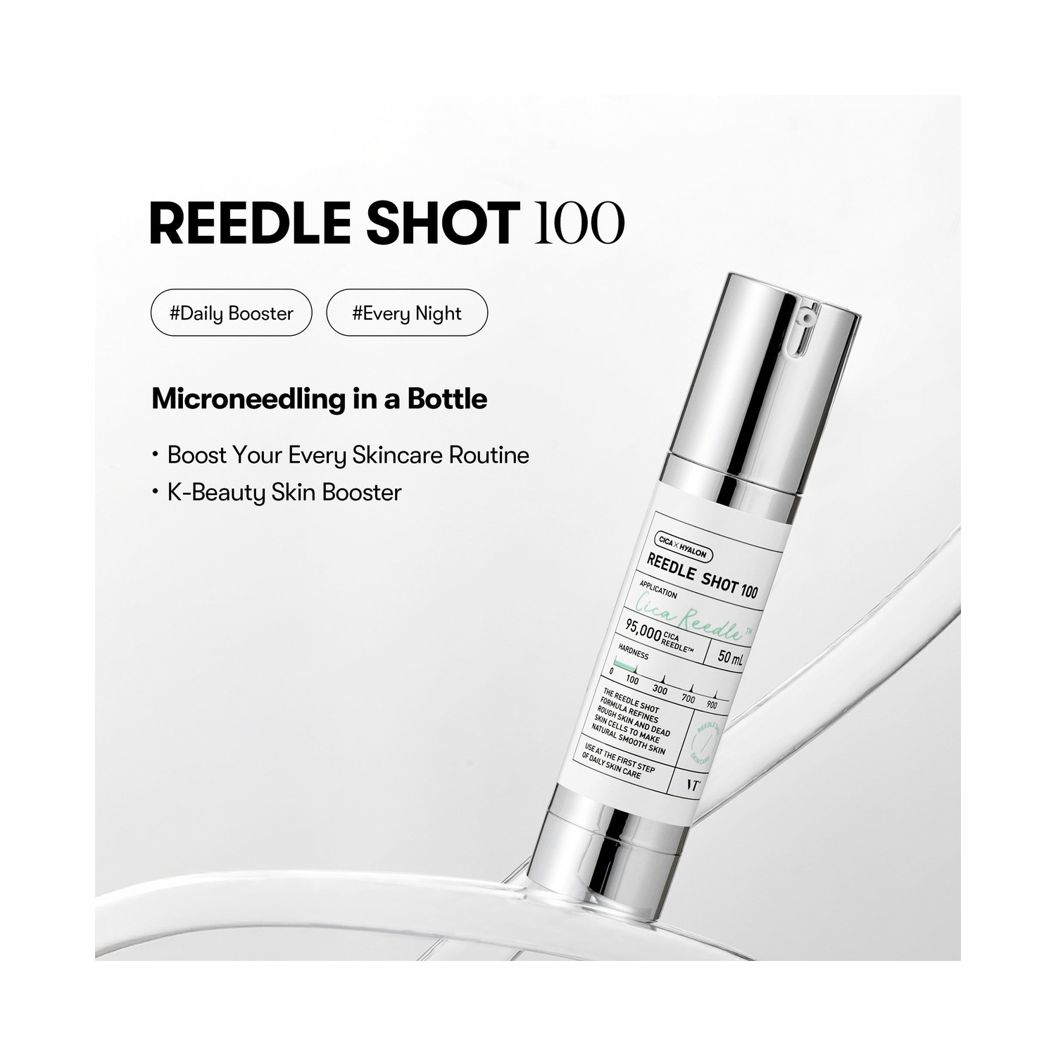 VT Reedle Shot 100 Sérum Booster (Microagulhas Cica Reedle) — 50ml — imagem 3
